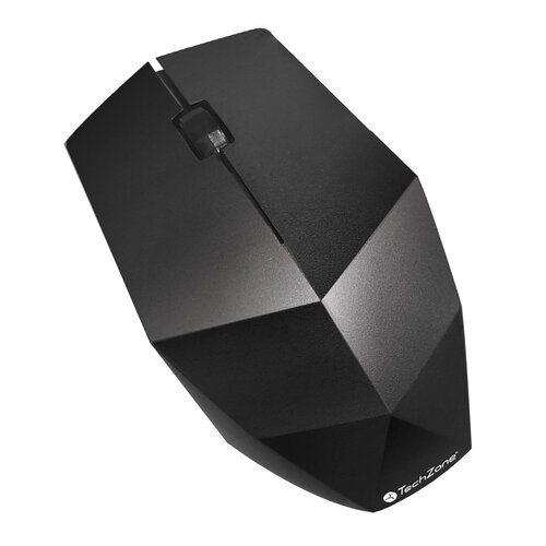 Mouse TechZone TZ19MOU05-INA – Inalámbrico – USB – Negro Brillante – TZ19MOU05-INA