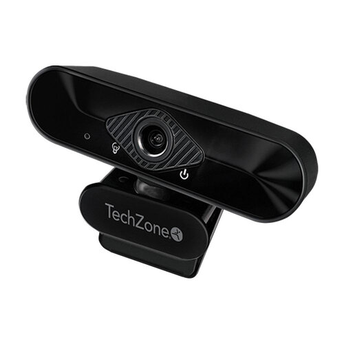 Cámara Web TechZone TZCAMPC02 – 1080p – USB – Micrófono – Negro – TZCAMPC02