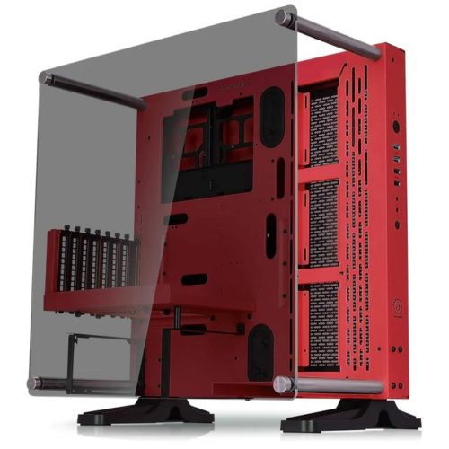 Gabinete Gamer Thermaltake Core P3 TG – Media Torre – ATX/Micro ATX/Mini-ITX – Panel Lateral – Rojo – CA-1G4-00M3WN-03