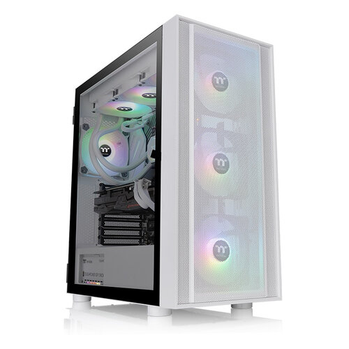 Gabinete Gamer Thermaltake H570 TG ARGB Snow – Media Torre – ATX/E-ATX/Micro ATX/Mini ITX – 3x Ventilador – Panel Lateral – Blanco – CA-1T9-00M6WN-01