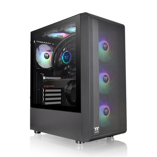 Gabinete Gamer Thermaltake S200 TG ARGB – Media Torre – ATX/Micro ATX/Mini-ITX – Panel Lateral – CA-1X2-00M1WN-00