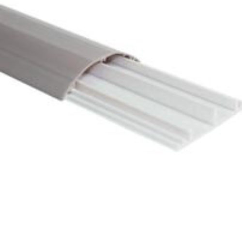 Canaleta de Media Caña Thorsman DMCPVCAL – PVC – Tapa de Aluminio – 90.5mm x 19.7mm x 2.5m – 8802-80300