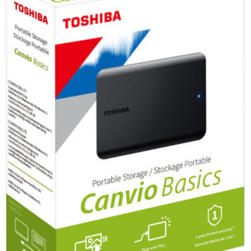 Disco Duro Externo Toshiba Canvio Basics – 2.5″ – 4TB – USB 3.0 – HDTB540XK3CA