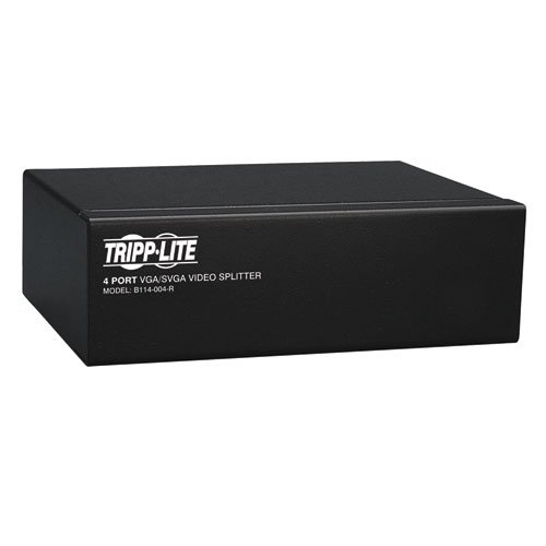 Divisor de Video Tripp Lite – VGA de Alta Resolución 350MHz con Reforzador de Señal – Negro – B114-004-R