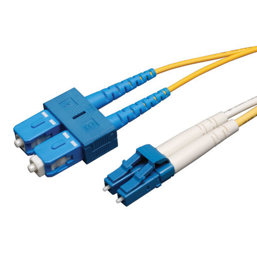 Cable de Fibra Óptica Tripp Lite – LC – SC – Dúplex – Monomodo – 1M – Amarillo – N366-01M