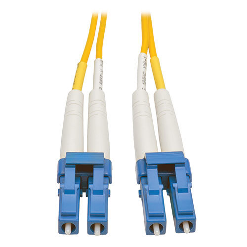 Cable de Fibra Óptica Tripp Lite – LC – Dúplex – Monomodo – 1M – Amarillo – N370-01M