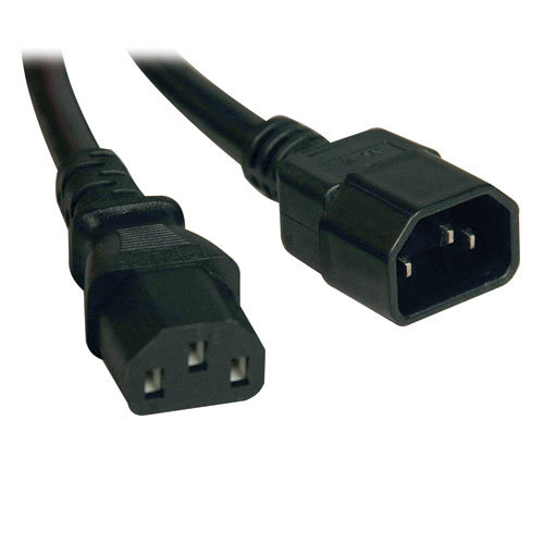 Extensión de cable de poder Tripp Lite para Computadora – C14-C13 – 10A – 18awg – 3.05m – P004-010