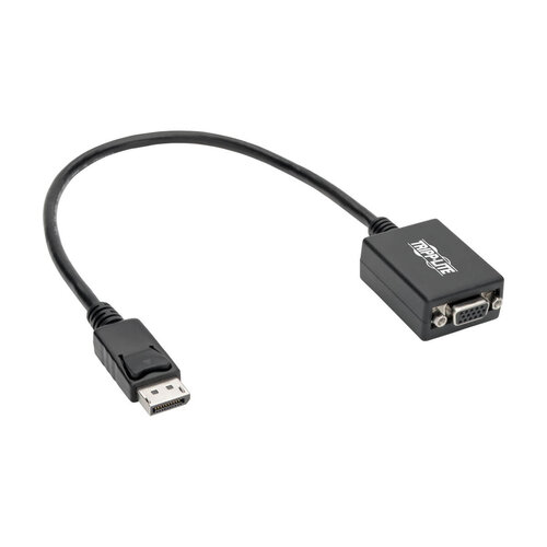Convertidor DisplayPort a VGA Tripp Lite M/H – Negro – 30.5Cm – P134-001-VGA
