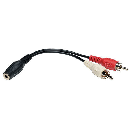 Divisor de Cables Tripp Lite – 3.5mm a 2 RCA – Macho – 15.24cm – P316-06N