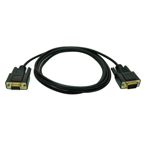Cable de Módem Nulo Serial RS232 Tripp Lite P454-006 – 1.83m – DB9 – Macho/Hembra – Negro – P454-006