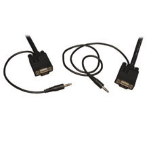 Cable VGA Tripp Lite – Rgb – con Audio – HD15 – 3.5mm – 4.57m – P504-015