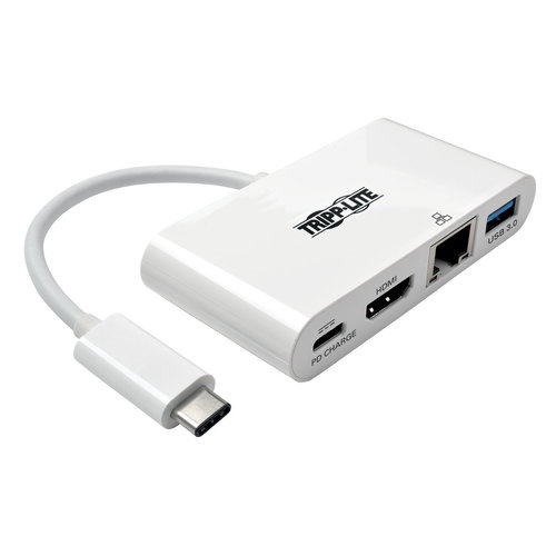 Adaptador Tripp Lite USB 3.1 a HDMI – Hub USB-A – Carga USB-C – Gigabit – U444-06N-HGU-C