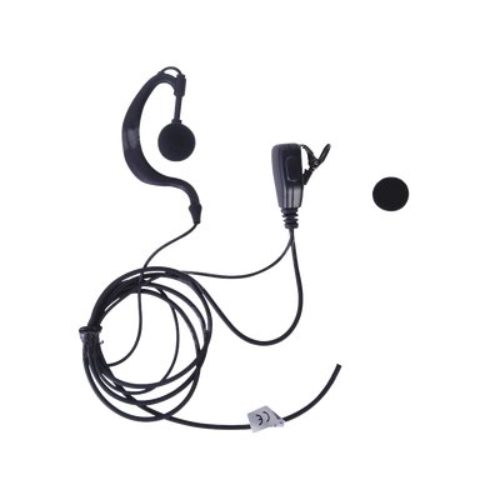 Micrófono de Solapa txPRO TXEHK04 – Con Audífono Ajustable – Para Kenwood PKT23K – TXEHK04