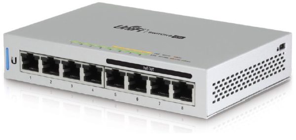 Switch Ubiquiti UniFi - 8 Puertos - Gigabit - PoE - Gestionado - US-8-60W