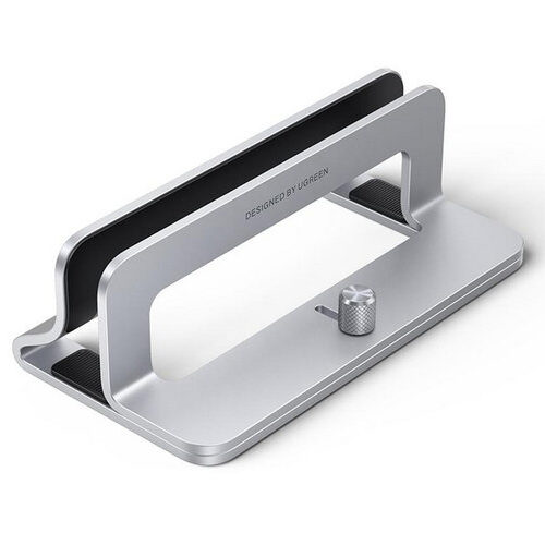 Soporte Vertical Ugreen – para Laptop – Adecuado para Escritorio – Anchura Ajustable (12-26mm) – Plata – 20471