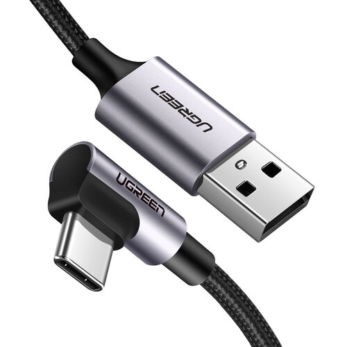 Cable UGREEN 50941 – USB-A a USB-C – 1m – Negro/Gris – 50941