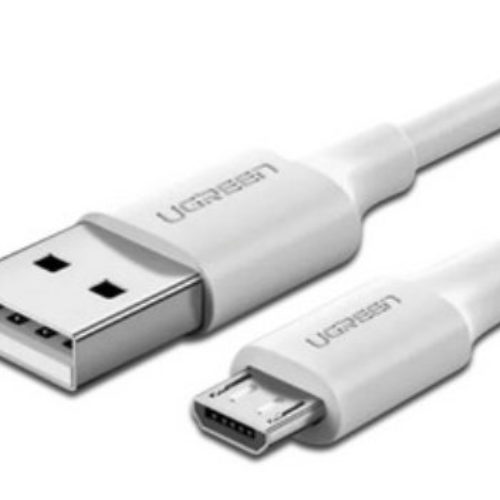 Cable UGREEN 60143 – USB-A – Micro USB – 2M – Blanco – 60143