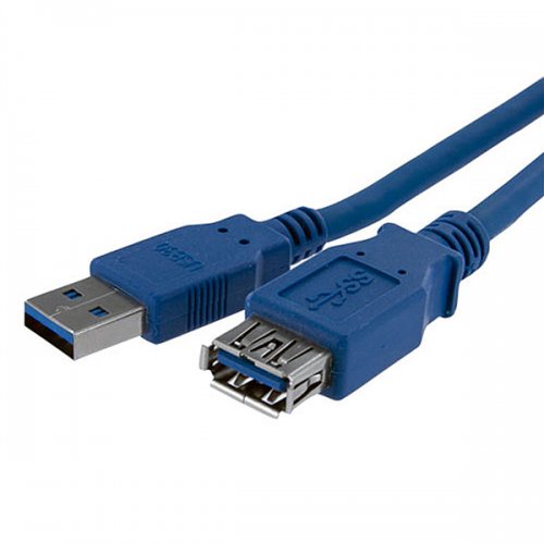Cable StarTech.com Extension Alargador 1m – USB 3.0 – Macho a Hembra – Azul – USB3SEXT1M
