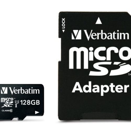 Memoria MicroSDXC Verbatim Premium – 128GB – Clase 10 – UHS-1 – C/Adaptador – 44085