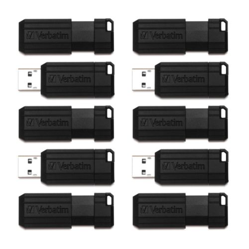 Memoria USB Verbatim 70062 – 32GB – USB 2.0 – Negro – 10 Piezas – 70062