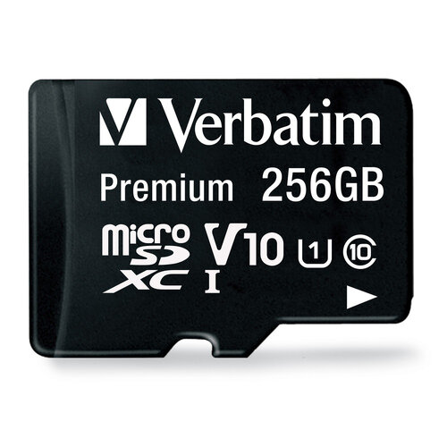 Memoria MicroSDXC Verbatim 70364 – 256GB – Clase 10 – Con Adaptador – 70364