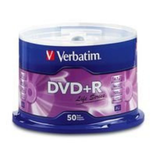 DVD+R Verbatim – 16X – 4.7GB – Paquete de 50 Piezas – 97174