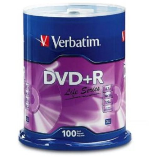 DVD+R Verbatim Life Series – Campana con 100 Piezas – 97175
