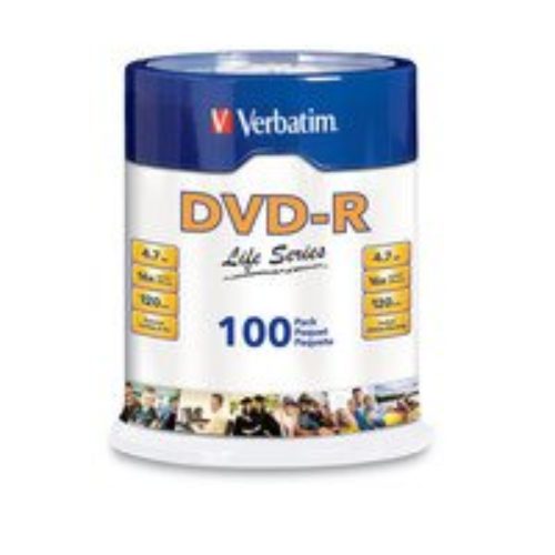 DVD-R Verbatim 97177 – 4.7GB – 16X – 100 Piezas – 97177