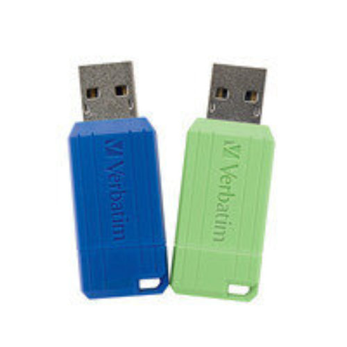 Memoria USB Verbatim 99814 – 32GB – USB 2.0 – 2 Piezas – Azul/Verde – VB99814