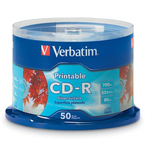 CD-R Verbatim – 52X – 700MB – Paquete de 50 Piezas – 95005