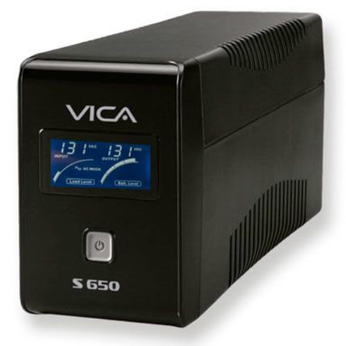 UPS VICA S650 – 650VA/360W – 6 Contactos – LCD – S650