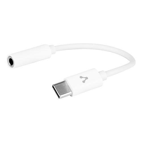 Adaptador Vorago ADP-209 – USB-C a 3.5mm – Blanco – ADP-209