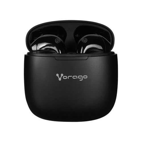 Auriculares Vorago ESB-305 – Inalámbricos – Bluetooth – Micrófono – Negro – ESB-305