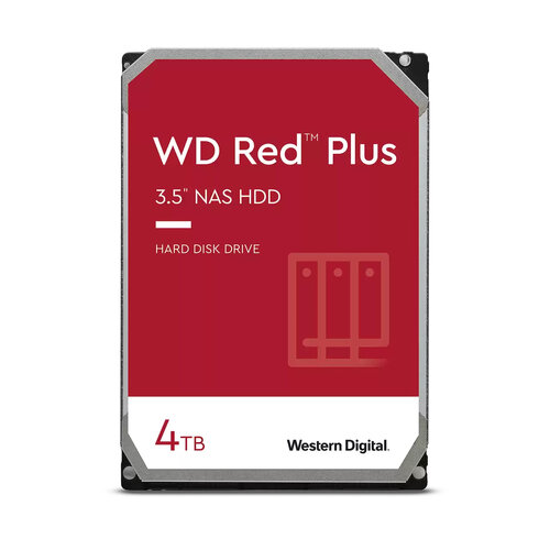 Disco Duro Western Digital Red Plus – 3.5″ – 4TB – SATA – para NAS – WD40EFPX
