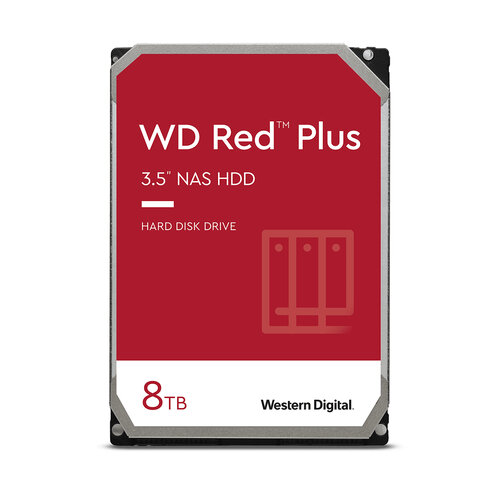 Disco Duro Western Digital Red Plus – 3.5″ – 8TB – SATA – WD80EFZZ