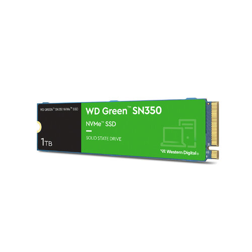 Unidad de Estado Sólido Western Digital WD Green SN350 – M.2 – 1TB – PCI-E 3.0 – WDS100T2G0C