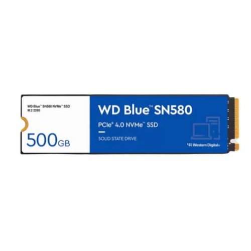Unidad de Estado Sólido Western Digital WD Blue SN580 – M.2 – 500GB – PCI-E 4.0 ¡Cómpralo y llévate un código digital para disfrutar tú Starbucks favorito!									 – WDS500G3B0E