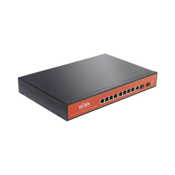 Switch Wi-Tek WI-PMS310GF-UPS-PLUS - 8 Puertos - RJ-45 - 2 SFP - Administrable - WI-PMS310GF-UPS-PLUS