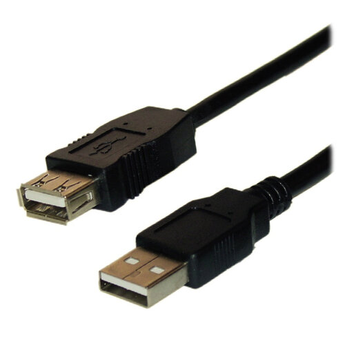 Cable USB Xcase – USB-A – 2.0 – Macho – Hembra – 4.5 Mts – Negro – ACCCABLE44