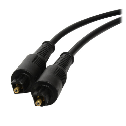 Cable Toslink Xcase – Macho – 1.80 Mts – Negro – TOSLINKCA180