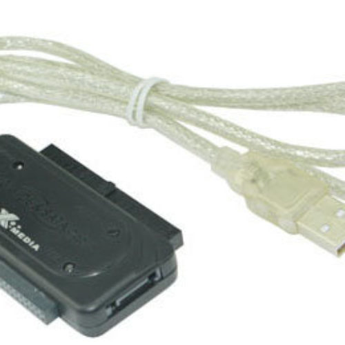 Adaptador SATA X-Media XM-UB2235S – USB 2.0 a SATA 2.5 / 3.5 / 5.25 – XM-UB2235S
