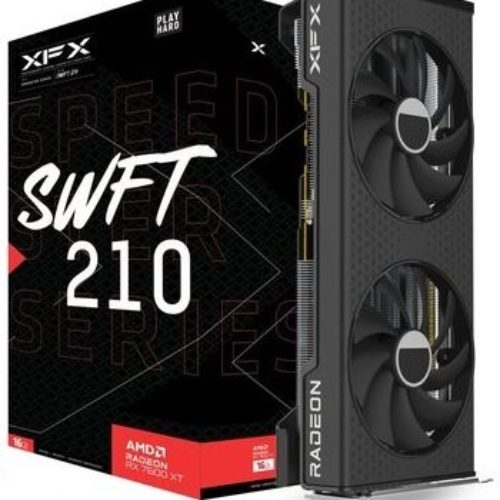 Tarjeta de Video XFX SPEEDSTER SWFT 210 AMD Radeon RX 7600 XT – 16GB – 128-bit – PCI-E 4.0 – GDDR6 – HDMI – DisplayPort – RX-76TSWFTFP