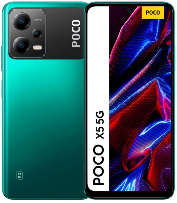 Smartphone Xiaomi Poco X5 5G - 6.67" - Snapdragon 695 - 6GB - 128GB - Cámaras 13MP/48MP - MIUI 13 - Verde - POCO X5 5G-VERDE