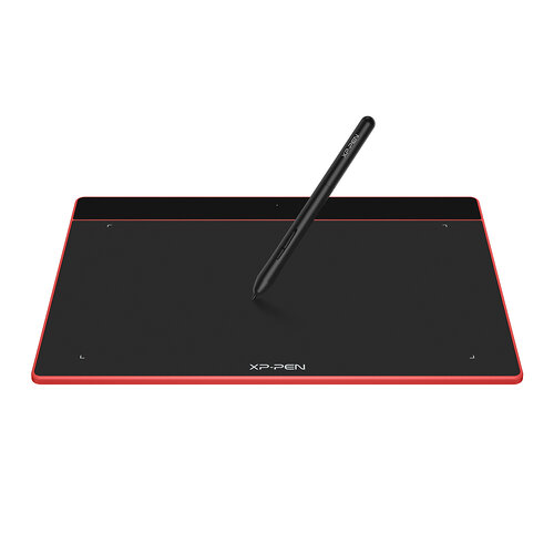 Tableta Gráfica XP-PEN Deco Fun L – Área 10″ x 6.27″ – 5080 LPI – USB-C – Negro con Rojo Carmín – DECO FUN L_R