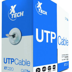 Bobina Xtech - Cat5e - 305M - Gris - XTC-220
