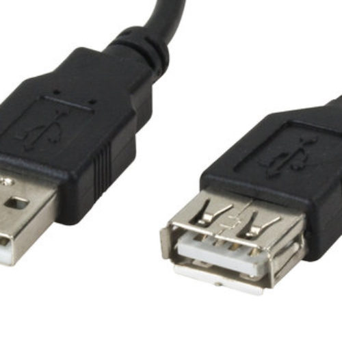 Cable USB Xtech XTC-301 – USB Hembra – USB Macho – 1.8 Mts – Negro – XTC-301