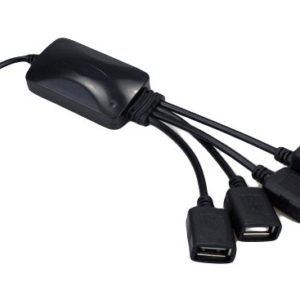 Hub Xtech XTC-320 - 4 Puertos - Negro - XTC-320