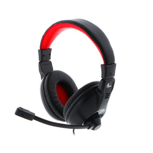 Diadema Gamer Xtech Voracis – Alámbrico – Micrófono – Negro con Rojo – XTH-500