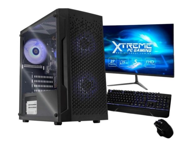 Computadora Gamer Xtreme PC Gaming CM-05411 - Intel Core i7-10700 - 16GB - 480GB SSD - Windows 10 Versión de Prueba - Incluye Monitor, Teclado y Mouse - XTBRI716GBHD630MV2