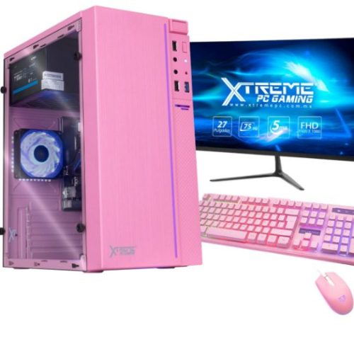 Computadora Gamer Xtreme PC Gaming CM-05409 – Intel Core i7-10700 – 16GB – 480GB SSD – Windows 10 Versión de Prueba – Incluye Monitor, Teclado y Mouse – XTPCI716GBHD630MP